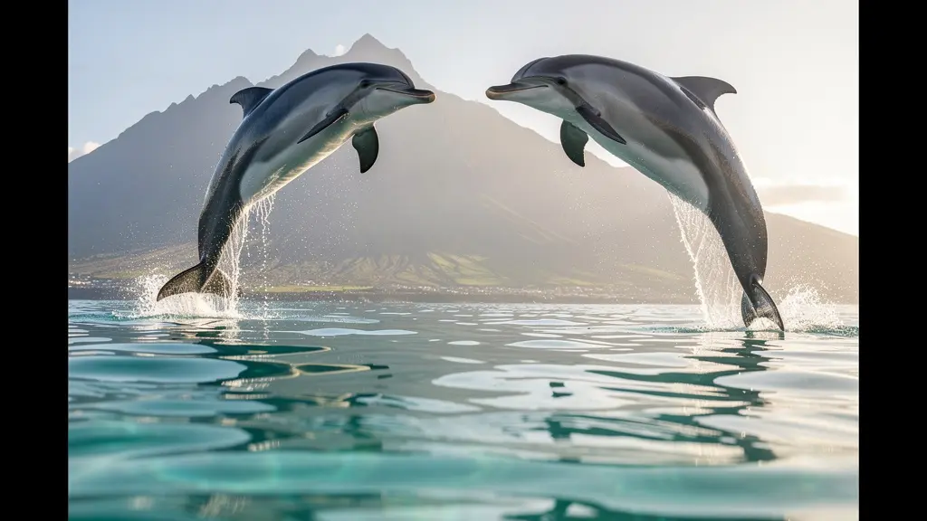 Groupe de dauphins longirostres sautant près d'un bateau dans les eaux turquoise de l'océan Indien