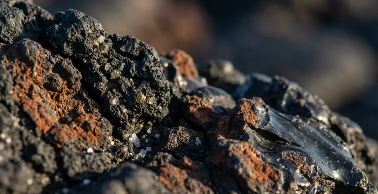 Vue aérienne montrant la position stratégique de Saint-Pierre entre volcan et océan